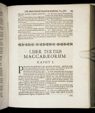 Liber Tertius Maccabæorum.