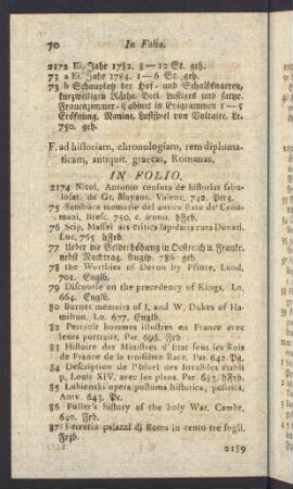 F. ad historiam, chronologiam, rem diplomaticam...