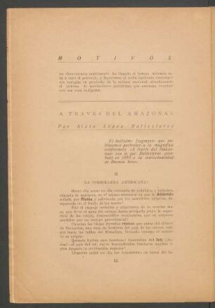 A través del Amazonas