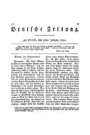 Beytrag zum Modenjournal