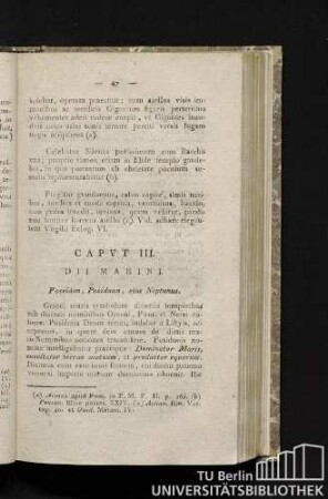 Caput III. Dii marini.