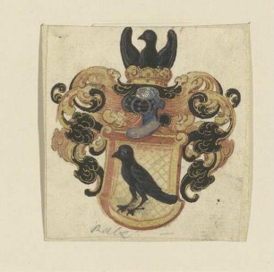 Familienwappen mit Raben (Familie von Rabenstein?)