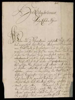 Brief des Grafen Casimir zu Sayn-Wittgenstein-Berleburg an Johann Friedrich von Uffenbach , Bad Berleburg, 27.10.1727
