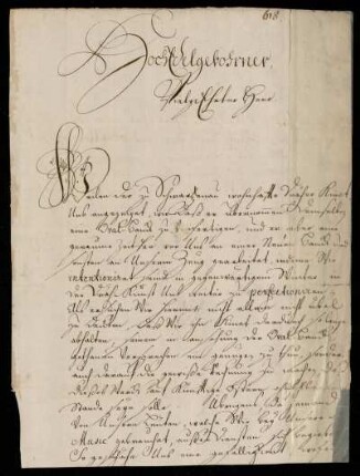 Brief des Grafen Casimir zu Sayn-Wittgenstein-Berleburg an Johann Friedrich von Uffenbach , Bad Berleburg, 27.10.1727
