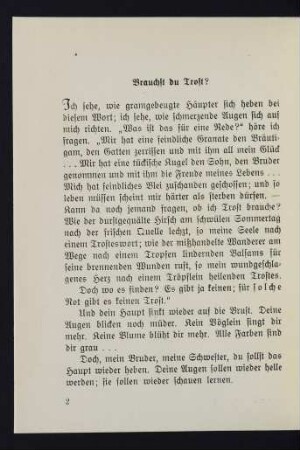 2 Brauchst du Trost?