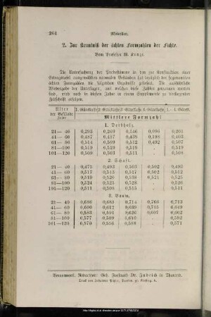 IV.4. Zur Kenntniß der ächten Formzahlen der Fichte