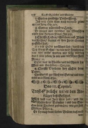 Das III. Capitel. Trost-Sprüche wider den Ankläger deß Gesetzes.