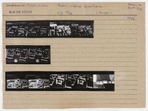 Modell: Südlich der Karl-Marx-Allee. Berlin, Friedrichshain, Karl-Marx-Allee (vor 1961 Stalinallee)
