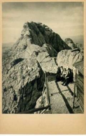 Bergsteigergruppe auf dem Watzmann-Hocheck