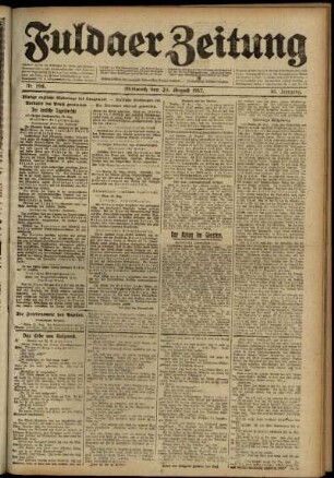 Ausgabe vom Mittwoch, den 29. August 1917.