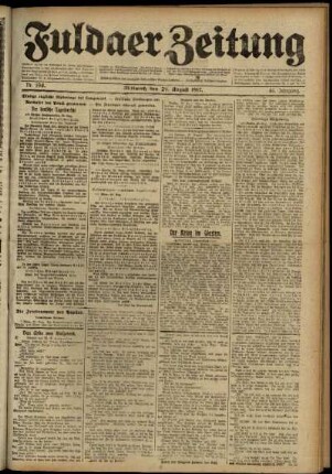 Ausgabe vom Mittwoch, den 29. August 1917.