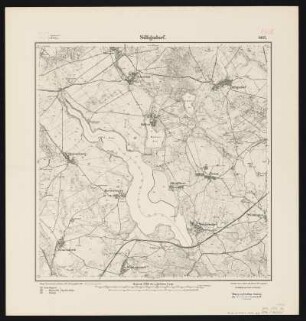 Messtischblatt [2458] = 1062 : Silligsdorf, 1912 : Messtischblatt [2458] = 1062 : Silligsdorf. - Aufn. 1890, hrsg. 1892, einzelne Nachtr. 1912. - [Berlin] : Reichsamt für Landesaufnahme, 1912. - 1 Kt. : einfarb.