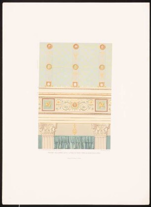 Gräfl. Redernsches Palais Unter den Linden, Berlin: Innenansicht (aus: Dekorationen innerer Räume, hrsg.v. Martin Gropius, 1872)