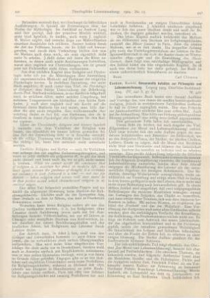 442-443 [Rezension] Eucken, Rudolf, Gesammelte Aufsätze zur Philosophie und Lebensanschauung