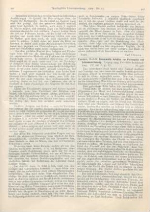 442-443 [Rezension] Eucken, Rudolf, Gesammelte Aufsätze zur Philosophie und Lebensanschauung