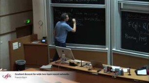 Gradient descent for wide two-layer neural networks