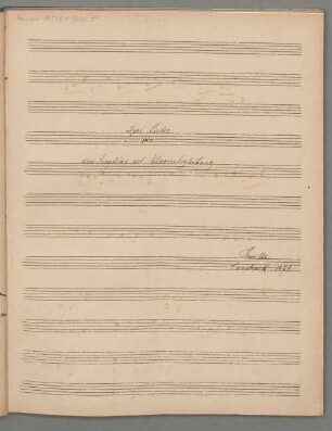 Lieder, V, pf - BSB Mus.ms. 16550#Beibd.5 : Drei Lieder // für // eine Singstimme mit Klavierbegleitung // Thuille // Innsbruck 1878.