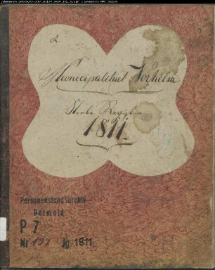 Zivilstandsregister der Munizipalität Vorhelm (T 1811). (Gemeinde: Vorhelm, Kreis Beckum)