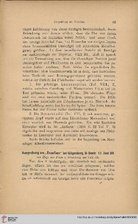 1: Ausgrabung am "Gänsfuss" bei Gilgenberg, O.-Oestr. 11. Juni 89