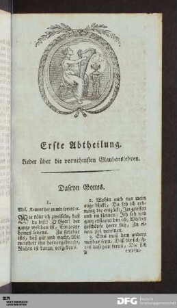 Daseyn und Wesen Gottes.