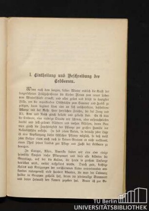 I. Eintheilung und Beschreibung der Erdbeeren.