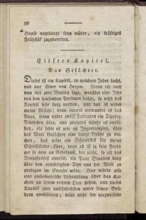 Eilftes Kapitel. Das Gelächter.