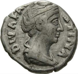 Denar des Antoninus Pius für Faustina I. aus dem Münzhort von Osterburken