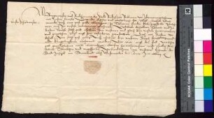 Bürgermeister und Rat der Stadt Bautzen bestätigen, dass sie von Magister Joachim Cnemyander (Hosemann), Schulmeister in Bautzen, Geld in Verwahrung genommen haben.