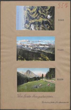 Kolorierte Ansichtskarten: Dolomiten