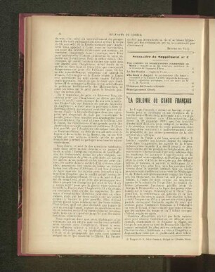 La Colonie Du Congo Francais.
