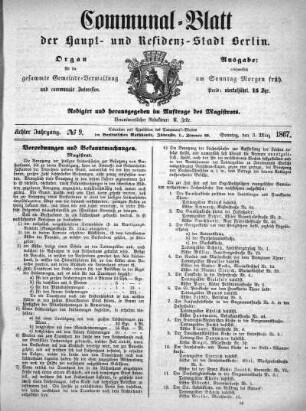 1867,9: No. 9, 3. März 1867