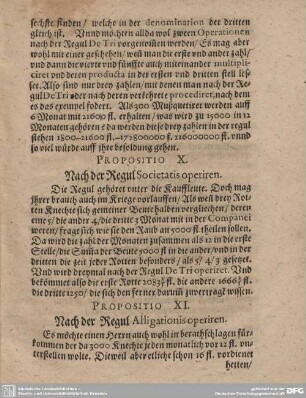Propositio X. Nach der Regul Societatis operiren.