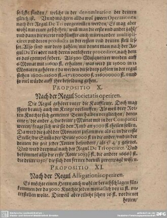 Propositio X. Nach der Regul Societatis operiren.