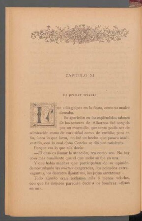 Capítulo XI - El primer triunfo