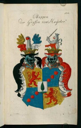 170r-170v, 170. Wappen der Grafen von Hayster