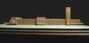 Empfangsgebäude der Bahnsteighalle des Hauptbahnhofs Düsseldorf, Modell 1:200