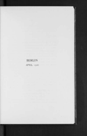 Berlin April 1906