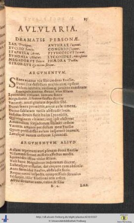 Aulularia.