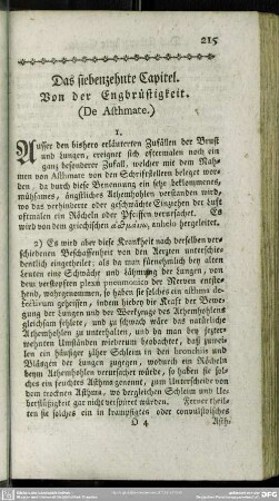 Das siebenzehnte Capitel. Von der Engbrüstigkeit. (De Asthmate.)