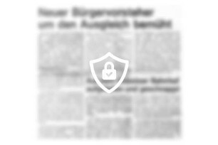 Neuer Bürgervorsteher um [Name maskiert] bemüht