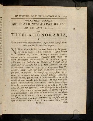 467-473, Sp. 329. De Tutela honoraria