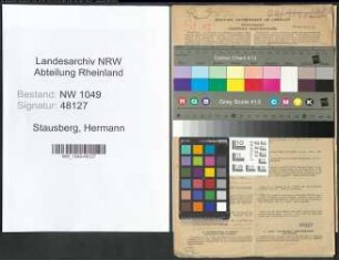 Entnazifizierung Hermann Stausberg , geb. 10.07.1896 (Stadtamtmann)