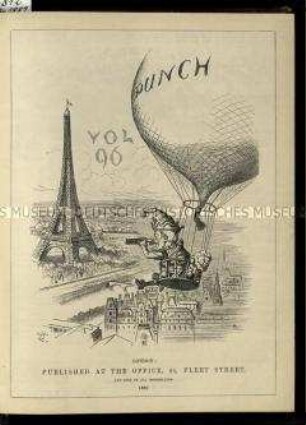 Satirische Zeitschrift. Punch oder The London Charivari. 96. Vol. 1889