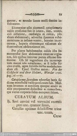 Ceratum Album