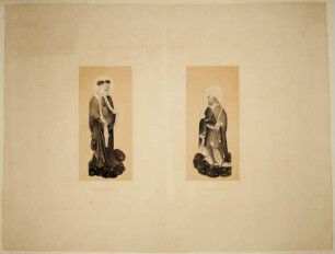 Lithographie: Heiligenfiguren