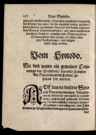 Vom Synodo.