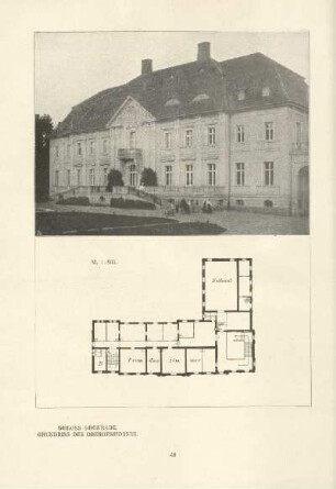 Schloss Schönrade. Grundriss des Obergeschosses