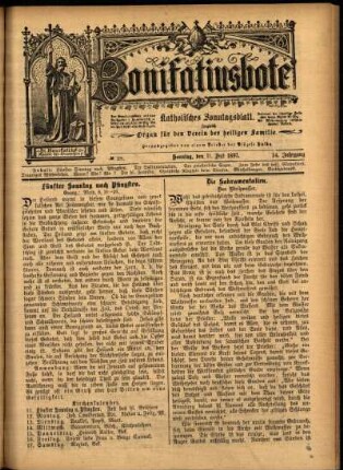 Ausgabe vom Sonntag, den 11. Juli 1897.