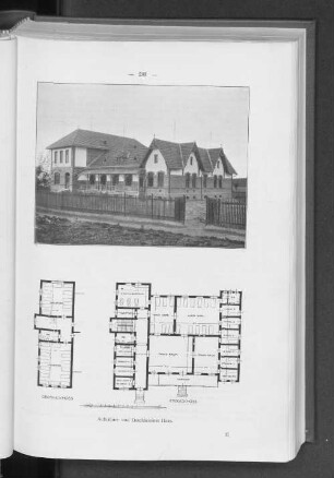 Aufnahme und Geschlossenes Haus.