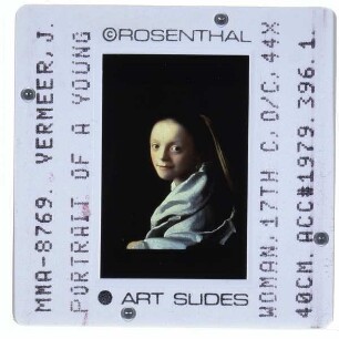 Vermeer, Porträt einer jungen Frau (New York MMA 1979.396.1)